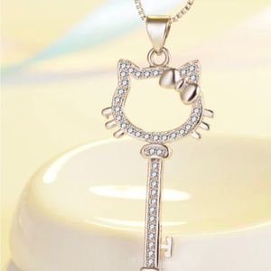 Kitty key necklace 925